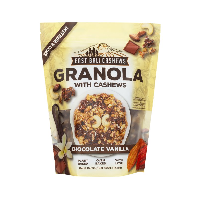 Granola Cashewnødder chokolade og vanilje 