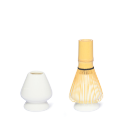 Hvid matcha sk�l med alt matcha tilbeh�r