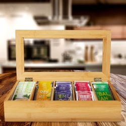 Stor te kasse til 120 tebreve