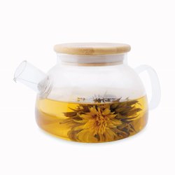 Tekande i glas med bambus lg 680 ml, Annie 