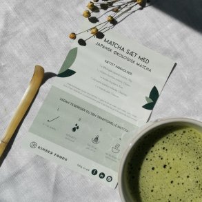 Matcha Postkort - hvordan laver jeg matcha