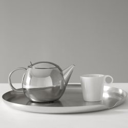 Serveringsbakke i rustfri st�l